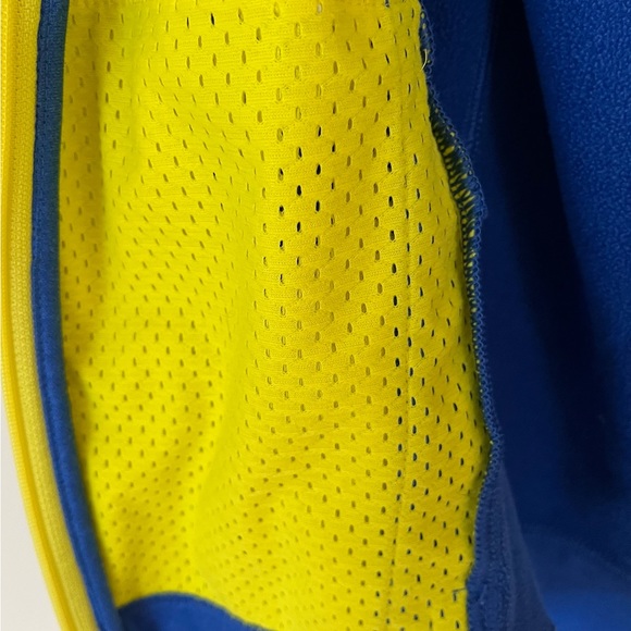 - Men’s Hollister zip hoodie, blue & yellow-thumb holes - Picture 4 of 8